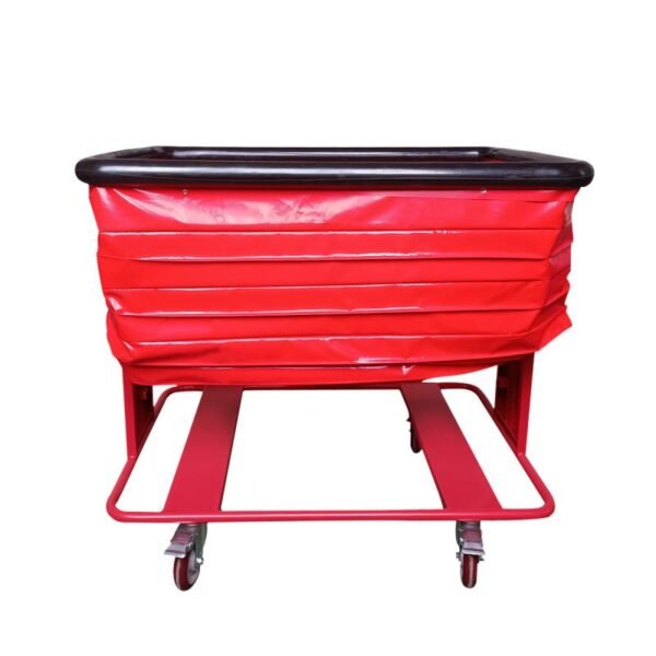 Ergonomic Spring-Loaded Logistics Sorting Trolley for E-commerce Warehouses | Heavy-Duty Self-Leveling Distribution Cart | Bulk Custom Industrial Laundry & Sorting Solutions