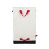 Corporate Custom White PP Woven Logistics Bags with Reinforced Red Webbing | 181L Express Parcel Sacks for Global Courier Distribution | High-Capacity Durable Wholesale Delivery Sacks