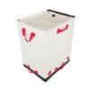 Corporate Custom White PP Woven Logistics Bags with Reinforced Red Webbing | 181L Express Parcel Sacks for Global Courier Distribution | High-Capacity Durable Wholesale Delivery Sacks