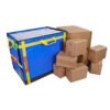 Blue Industrial-Grade Reinforced Logistics Sorting Bag with Color-Coded Handle System | High-Efficiency Parcel Delivery Solution for Amazon FBA & Last Mile Logistics