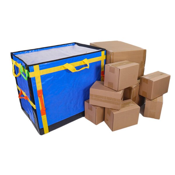 Blue Industrial-Grade Reinforced Logistics Sorting Bag with Color-Coded Handle System | High-Efficiency Parcel Delivery Solution for Amazon FBA & Last Mile Logistics
