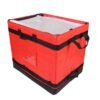 Industrial-Grade 112L Red Parcel Sorting Box with Rigid Reinforcement | Structural Woven Courier Carrier for Express Logistics Hubs & Fleet Consolidation