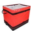 Industrial-Grade 112L Red Parcel Sorting Box with Rigid Reinforcement | Structural Woven Courier Carrier for Express Logistics Hubs & Fleet Consolidation