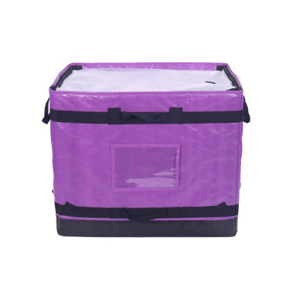 Premium Purple 112L Logistics Box with Structural Reinforcement | Rigid Specialized Parcel Carrier for High-Value Goods & Boutique Distribution | ASORTINGBAG