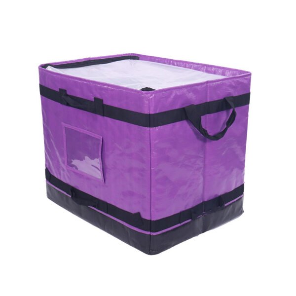 Premium Purple 112L Logistics Box with Structural Reinforcement | Rigid Specialized Parcel Carrier for High-Value Goods & Boutique Distribution | ASORTINGBAG