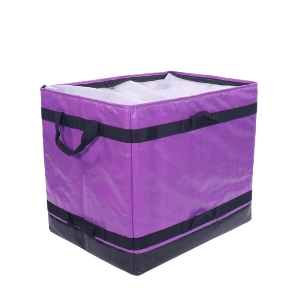 Premium Purple 112L Logistics Box with Structural Reinforcement | Rigid Specialized Parcel Carrier for High-Value Goods & Boutique Distribution | ASORTINGBAG