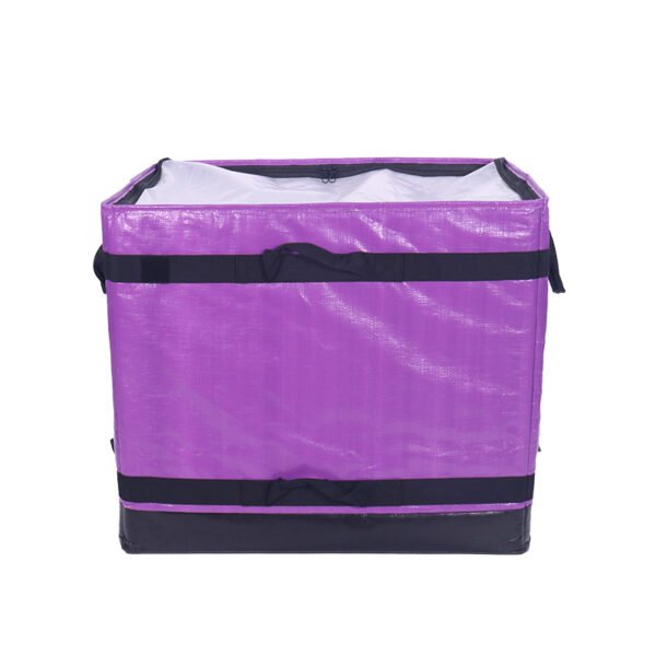 Premium Purple 112L Logistics Box with Structural Reinforcement | Rigid Specialized Parcel Carrier for High-Value Goods & Boutique Distribution | ASORTINGBAG