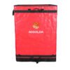 Red Collapsible Parcel Bags with Trolley Attachment Heavy Duty Logistics Carrier Bags Large and Small Size Van Organizer Bags with Tie-Down Straps for Warehouse Roll Cages and Courier Last-Mile Delivery