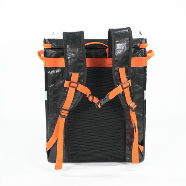 Heavy Duty Logistics Delivery Backpack Foldable Express Courier Sacks with Reflective Safety Strip Professional Van Organizer Moving Carrier for Last-Mile Parcel Distribution and E-commerce Fulfillment