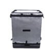 Silver Collapsible Parcel Bags with Trolley Attachment Heavy Duty Logistics Carrier Bags Large and Small Size Van Organizer Bags with Tie-Down Straps for Warehouse Roll Cages and Courier Last-Mile Delivery