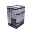 Silver Collapsible Parcel Bags with Trolley Attachment Heavy Duty Logistics Carrier Bags Large and Small Size Van Organizer Bags with Tie-Down Straps for Warehouse Roll Cages and Courier Last-Mile Delivery
