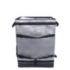 Silver Collapsible Parcel Bags with Trolley Attachment Heavy Duty Logistics Carrier Bags Large and Small Size Van Organizer Bags with Tie-Down Straps for Warehouse Roll Cages and Courier Last-Mile Delivery