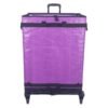 Purple Collapsible Parcel Bags with Integrated Trolley Handle Rolling Logistics Carrier Bags Amazon-Style Courier Delivery Bags Large Size Bulk Sorting Sacks with Cage Straps