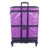 Purple Collapsible Parcel Bags with Integrated Trolley Handle Rolling Logistics Carrier Bags Amazon-Style Courier Delivery Bags Large Size Bulk Sorting Sacks with Cage Straps