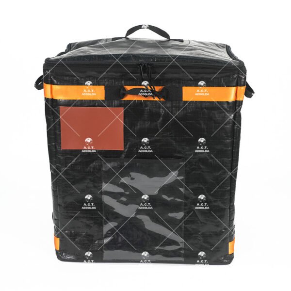Commercial Courier Sorting Totes with Dual-Window Routing Slots and Enhanced Perimeter Contrast Webbing for High-Velocity Fleet Distribution Shelves