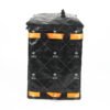 Commercial Courier Sorting Totes with Dual-Window Routing Slots and Enhanced Perimeter Contrast Webbing for High-Velocity Fleet Distribution Shelves