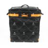Commercial Courier Sorting Totes with Dual-Window Routing Slots and Enhanced Perimeter Contrast Webbing for High-Velocity Fleet Distribution Shelves