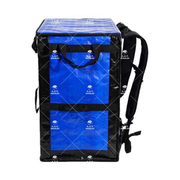 Dual-Purpose Commercial Courier Sorting Backpack with Heavy-Duty Shoulder Straps and Rectangular 60x40x68cm Footprint for Multimodal Last-Mile Delivery Fleets