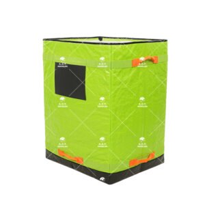 High-Profile Commercial Courier Sorting Totes with Front-Facing Manifest Pocket and Reinforced Corner Drag Handles for Last-Mile Logistics Shelving Arrays
