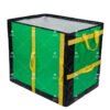 Low-Profile Commercial Delivery Totes with Semi-Rigid Foldable Structure and Multi-Directional Handles for Low-Clearance Fleet Vehicle Shelving Systems