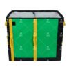 Low-Profile Commercial Delivery Totes with Semi-Rigid Foldable Structure and Multi-Directional Handles for Low-Clearance Fleet Vehicle Shelving Systems