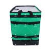 Low-Profile Logistic Sorting Totes with Integrated Side-Tension Buckle System and Front Private-Label Window for Multi-Tier Fleet Vehicle Racks