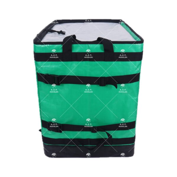 Low-Profile Logistic Sorting Totes with Integrated Side-Tension Buckle System and Front Private-Label Window for Multi-Tier Fleet Vehicle Racks