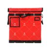 126L Reinforced Red Logistics Delivery Bag with Hollow Board Support, Label Windows and Fold-Over Lid for Parcel Sorting