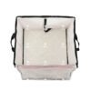 Collapsible Parcel Sorting Tote with Drop-Front Access, Reinforced Handles and Fold-Flat Design for Warehouses and Courier Hubs