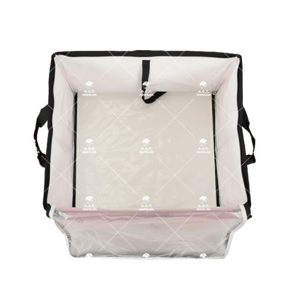 Collapsible Parcel Sorting Tote with Drop-Front Access, Reinforced Handles and Fold-Flat Design for Warehouses and Courier Hubs