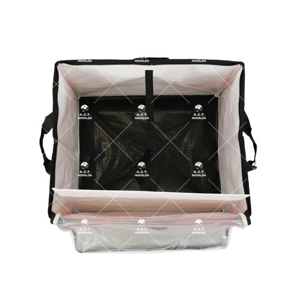 Collapsible Parcel Sorting Tote with Drop-Front Access, Reinforced Handles and Fold-Flat Design for Warehouses and Courier Hubs