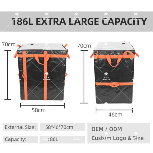Heavy-Duty Logistics Sorting Bag with Zipper Lid and Reinforced Handles for Parcel Hubs, Warehouses and Last-Mile Delivery