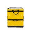 High-Visibility Yellow Collapsible Parcel Sorting Bag with Reinforced Webbing and Multi-Level Handles for Warehouses and Courier Hubs