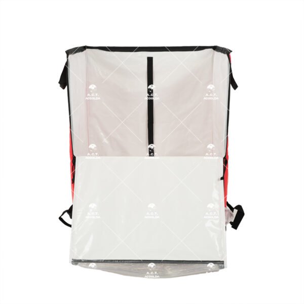 Rolling Parcel Sorting Trolley Bag with Telescopic Pull Handle, Four Swivel Casters and Full-Front Access for Warehouses and Courier Hubs