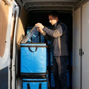 200L Blue PP Woven Logistics Sorting Bag for Parcel Transfer and Courier Operations