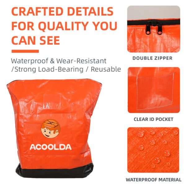 500L High-Capacity PE Woven Logistics Sorting Bag with Double Zipper, Clear ID Pocket and Reinforced Base for Parcel Hubs_image_1 500L High-Capacity PE Woven Logistics Soft Sorting Bag with Double Zipper, Clear ID Pocket and Reinforced Base for Parcel Hubs