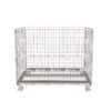 Collapsible-Wire-Mesh-Storage-Cage-with-Half-Drop-Front-Gate-for-Mailer-Boxes-and-Parcel-Handling-in-Logistics-Centers