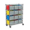 Mobile-Wire-Shelving-Rack-with-Casters-for-Logistics-Bag-Storage-in-Parcel-Hubs-and-Distribution-Centers