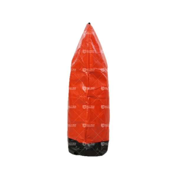 Soft-Sided-Orange-Parcel-Logistics-Bag-with-Zipper-Closure-Reinforced-Base-and-Route-Label-Pocket-for-Courier-Sorting