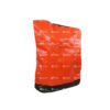 Soft-Sided-Orange-Parcel-Logistics-Bag-with-Zipper-Closure-Reinforced-Base-and-Route-Label-Pocket-for-Courier-Sorting