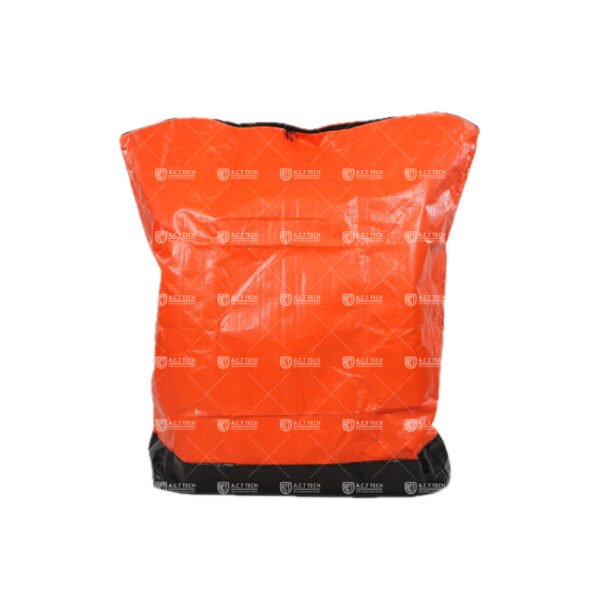 Soft-Sided-Orange-Parcel-Logistics-Bag-with-Zipper-Closure-Reinforced-Base-and-Route-Label-Pocket-for-Courier-Sorting