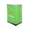 Tall Green Open-Top Parcel Sorting Bag with Reinforced Base and Side Pull Handles for Courier Vans, Warehouses and Route Staging