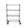 Three-Tier-Mobile-Wire-Shelving-Cart-with-Adjustable-Storage-Levels-for-Logistics-Bags-in-Parcel-Hubs-and-Fulfillment-Centers
