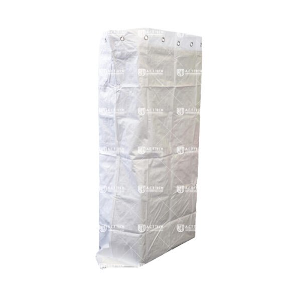 White-Grommeted-Hanging-Parcel-Sorting-Sack-with-Fold-Flat-Woven-Body-for-Postal-Hubs-Roll-Cages-and-Warehouse-Racks