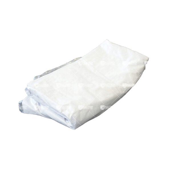 White-Grommeted-Hanging-Parcel-Sorting-Sack-with-Fold-Flat-Woven-Body-for-Postal-Hubs-Roll-Cages-and-Warehouse-Racks