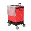 Rolling Parcel Sorting Bag with Telescopic Handle for Warehouse and Courier Operations